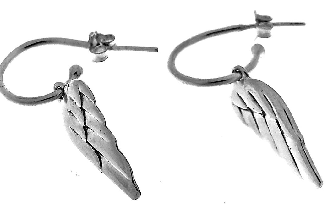 Silver Drop Earrings - A614