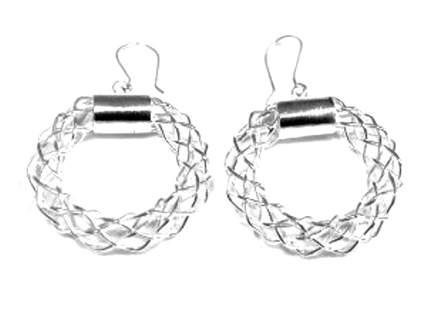 Silver Hoop Earrings - A6344