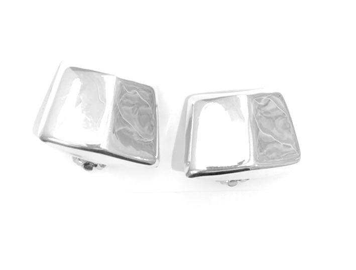 Silver Clip Earrings - EMA365