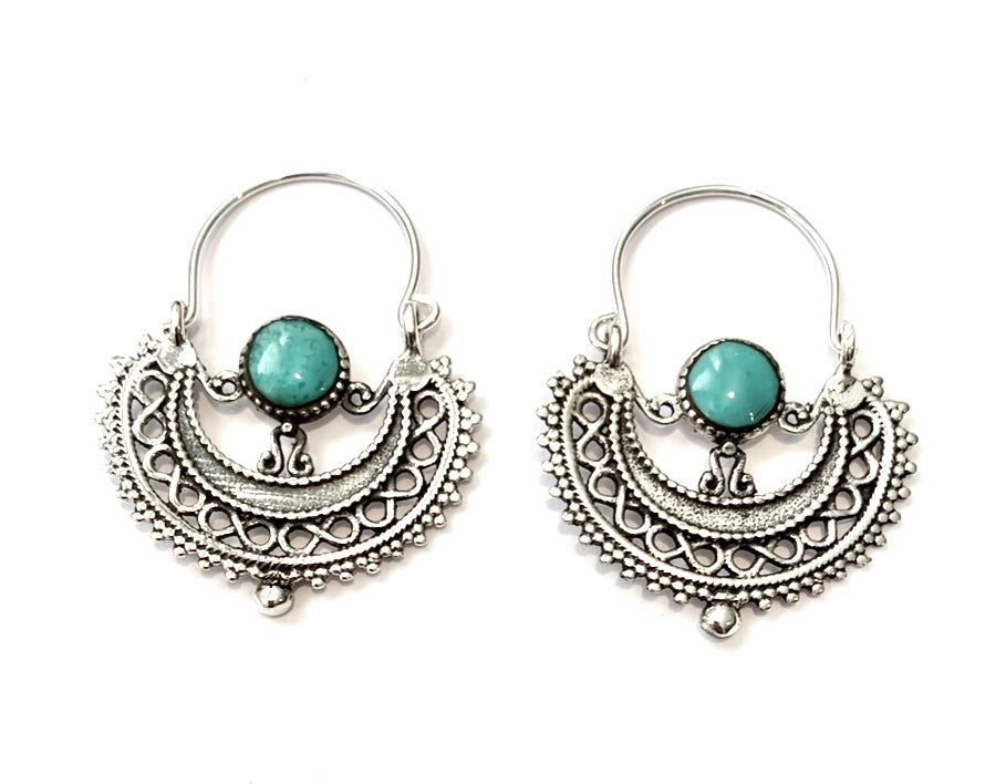 Silver Hoops - A5498