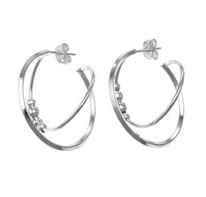 Silver Hoops - A5488