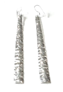Silver Drop Earrings - A675