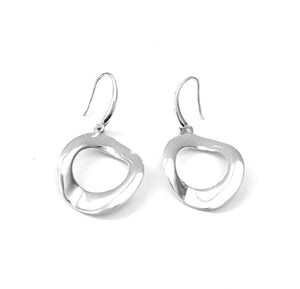 Silver Drop Earrings - A6095