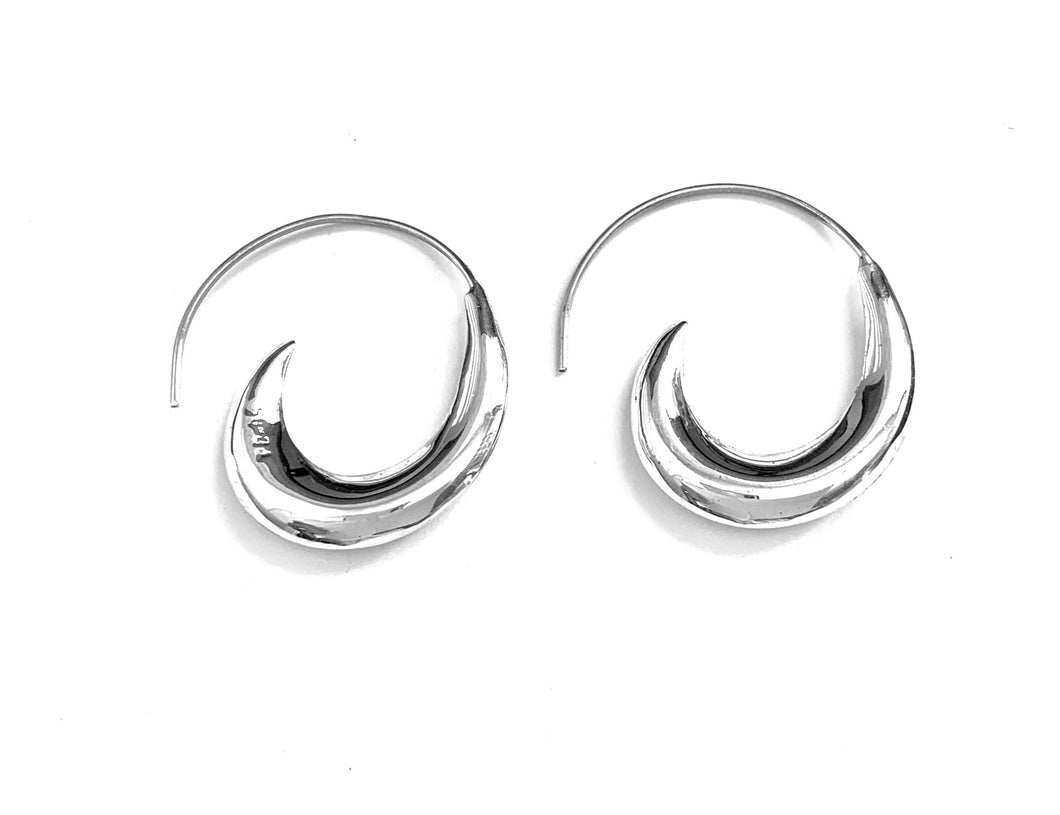 Silver Drop Earrings - FAA293