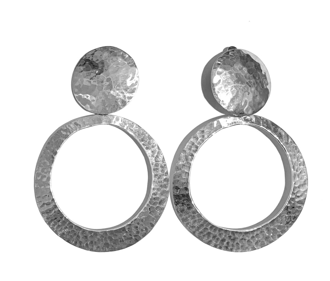 Silver Clip Earrings - FAA507large