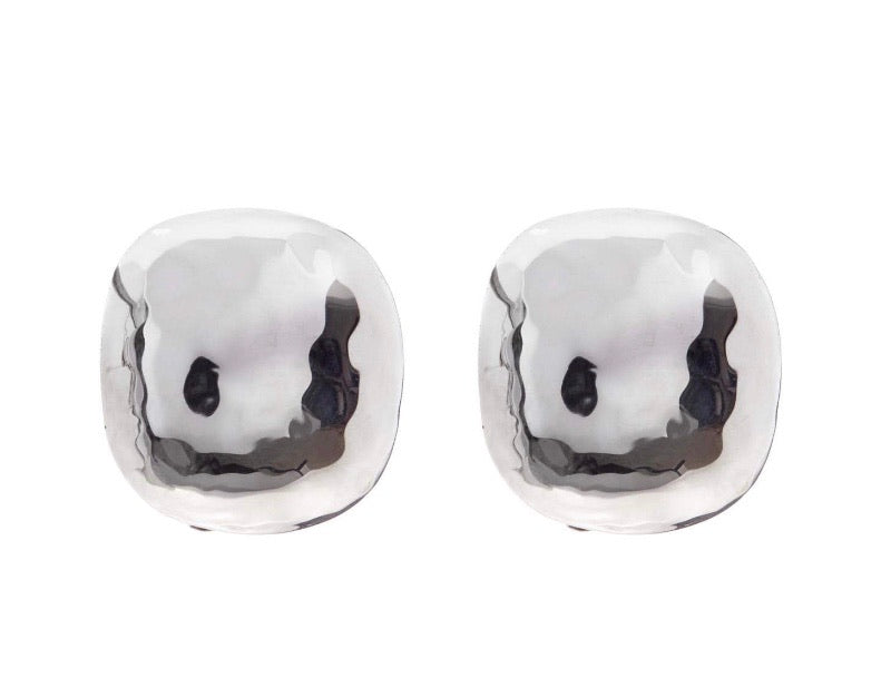 Silver Clip Earrings - A6368