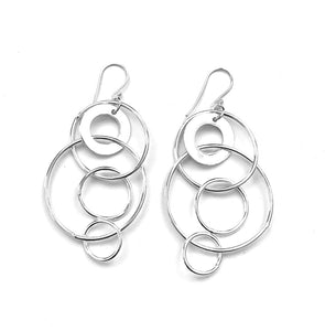 Silver Drop Earrings - A5010