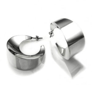 Silver Hoop Earrings - A5186