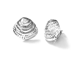 Silver Clip Earrings - A6302