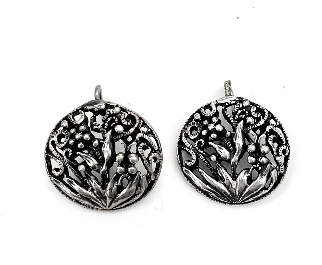 Silver Drop Earrings - OKA619