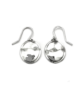 Silver Drop Earrings - A7127