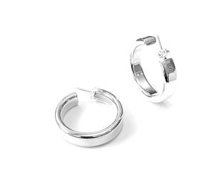 Silver Hoops - A6465