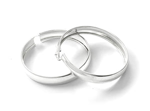 Silver Hoop Earrings - A217