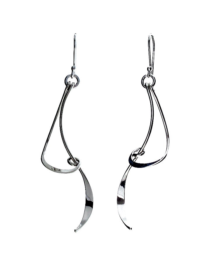 Silver Drop Earrings - PPA245