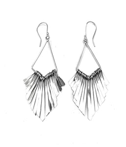 Silver Drop Earrings - A6320