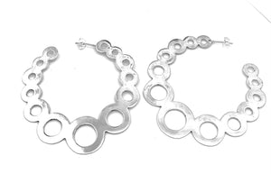 Silver Hoop Earrings - OA562