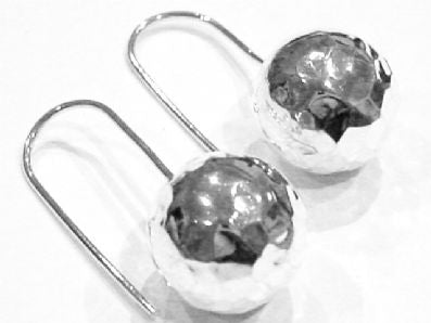 Silver Drop Earrings - A327. 
