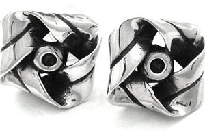 Silver Stud Earrings - A449. 