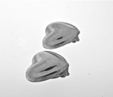 Silver Clip Earrings - A5099. 