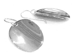 Silver Drop Earrings - A5173. 