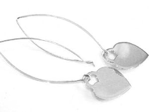 Silver Drop Earrings - A5200. 