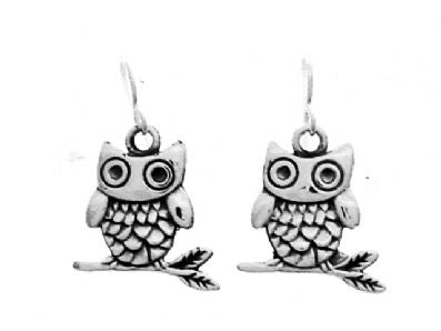 Silver Drop Earrings - A5248. 