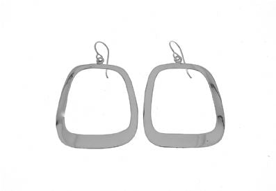 Silver Drop Earrings - A5253. 
