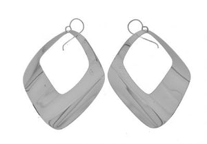 Silver Drop Earrings - A5303. 