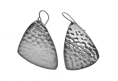 Silver Drop Earrings - A5375. 