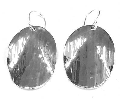 Silver Drop Earrings - A5451. 