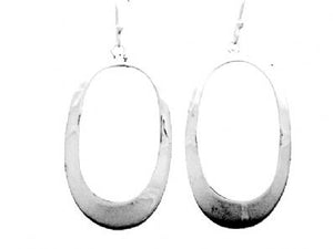 Silver Drop Earrings - A7063. 