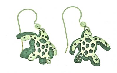 Silver Drop Earrings - A9213. 