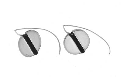 Silver Drop Earrings - A9232. 
