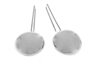 Silver Drop Earrings - Ak481. 