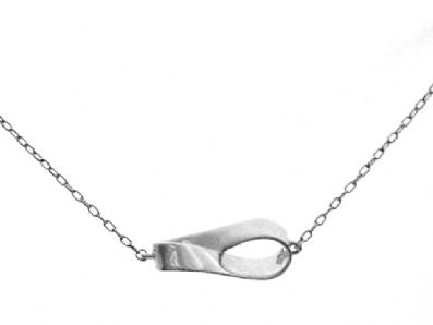 Silver Necklace - C6040. 