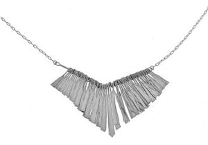 Silver Necklace - C6090. 