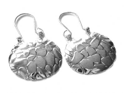 Silver Drop Earrings - Faa773. 