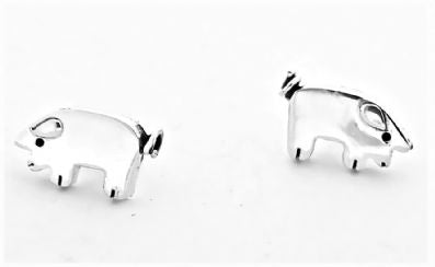 Silver Stud Earrings - Faa832. 