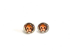 Silver Stud Earrings - Faa840. 