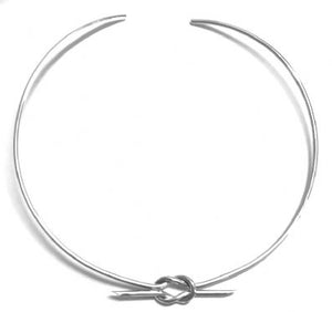 Silver Choker Necklaces - G971. 