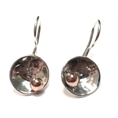 Silver Drop Earrings - A9265. 
