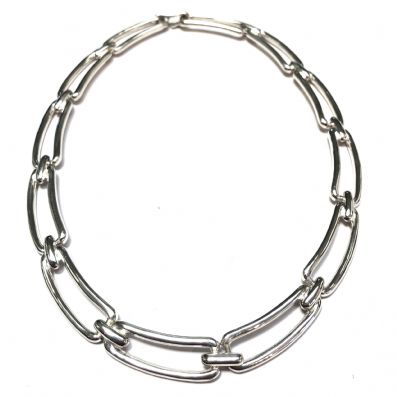 Silver Necklace - C6112. 