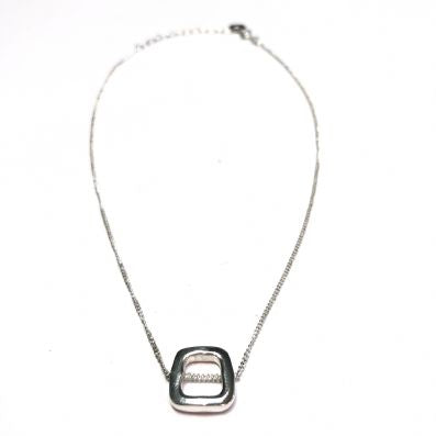 Silver Necklace - C6110. 