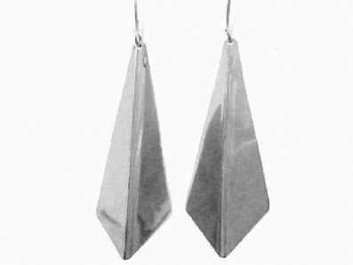 Silver Drop Earrings - Oa423. 