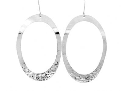 Silver Drop Earrings - Oa428. 