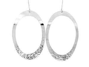 Silver Drop Earrings - Oa428. 