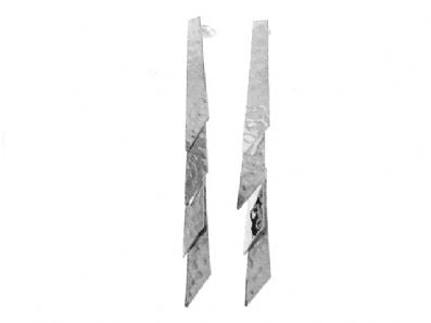 Silver Drop Earrings - Oa429. 