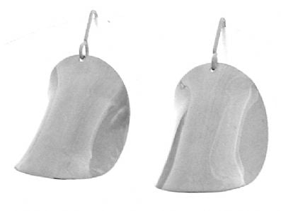 Silver Drop Earrings - Oa442. 