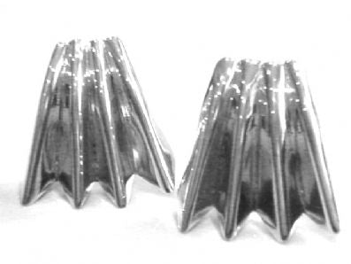 Silver Clip Earrings - Oa445. 