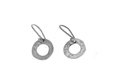 Silver Drop Earrings - Oka6013. 